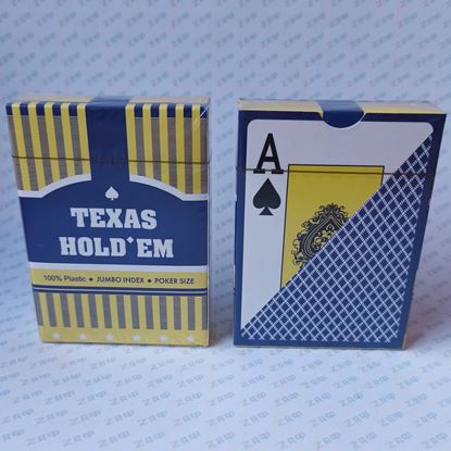 Колода карт 54 листа, синяя рубашка